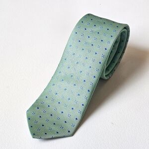 Eton Luxury Green 100% Silk Patterned Tie Made in England NWT Nordstrom